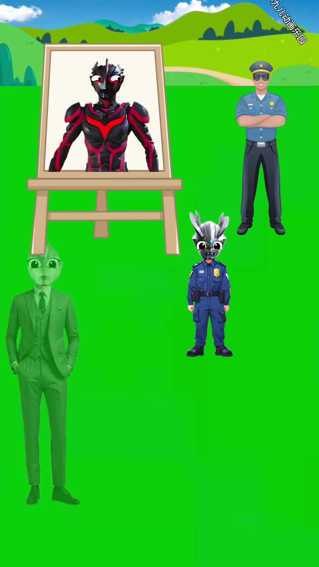 奥特曼vs警察(奥特曼对战警笛头头图片)