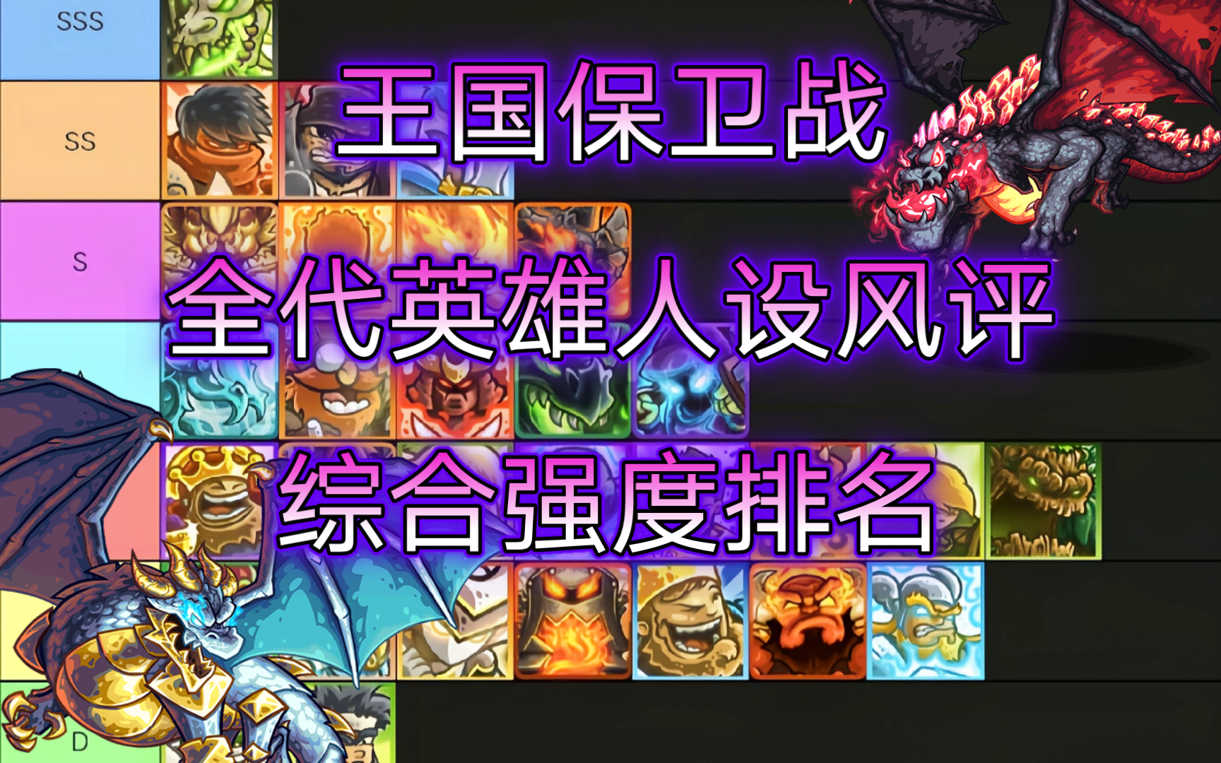 王国保卫战1全英雄排名(王国保卫战1全英雄排名图)