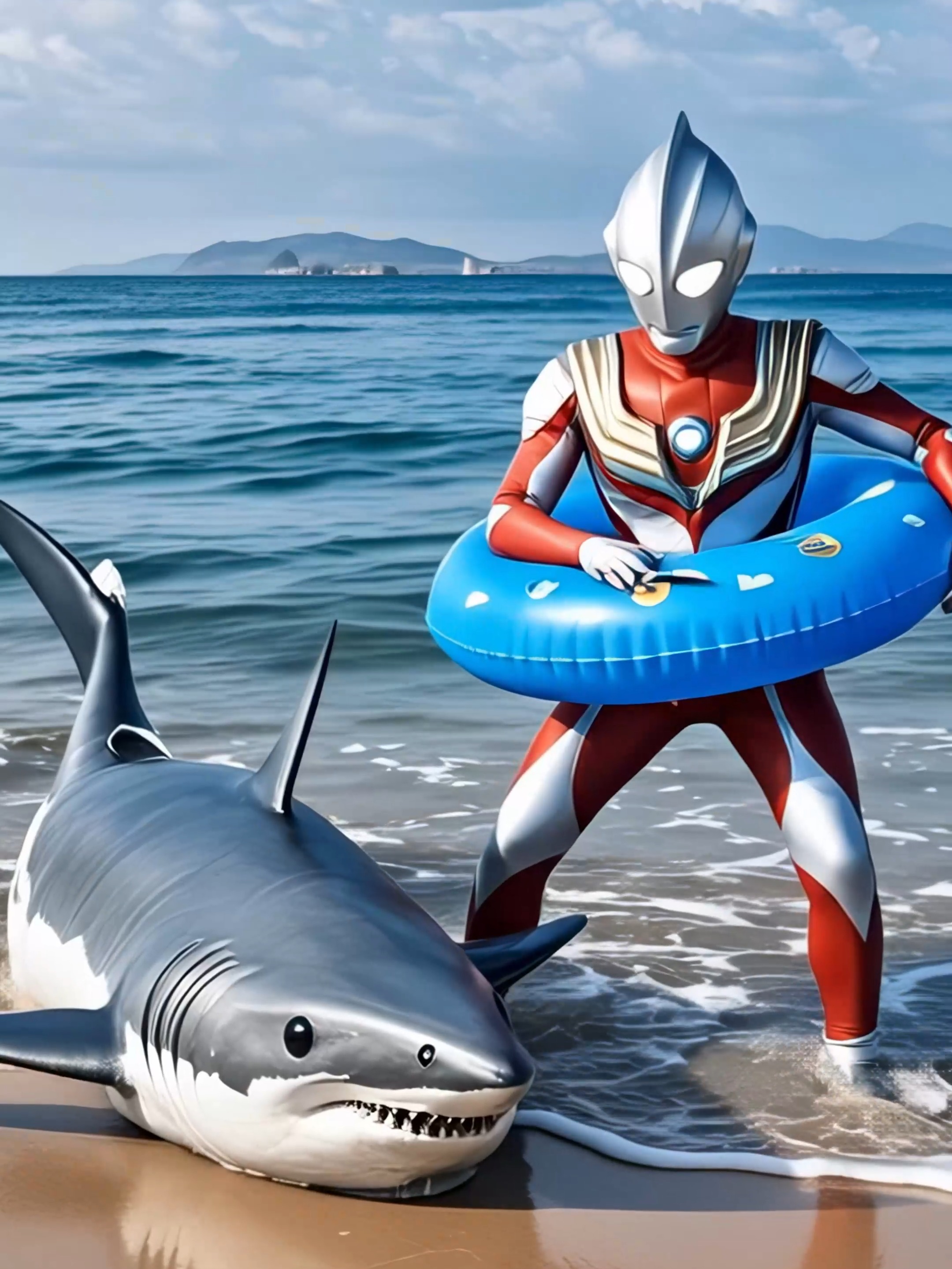 奥特曼去游泳是假的(奥特曼去游泳是假的还是真的)