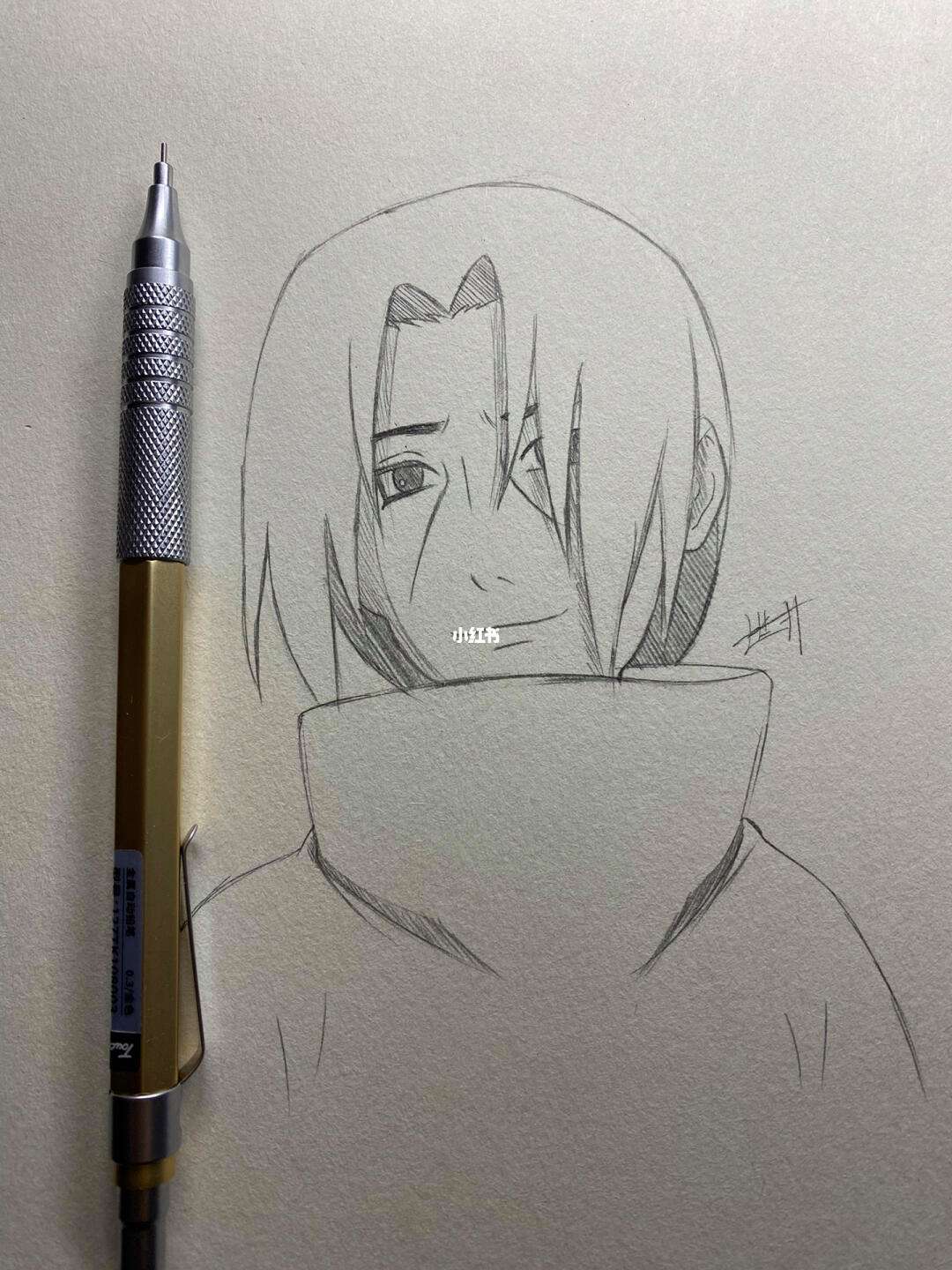 画火影人物鼬的技巧(火影忍者鼬怎么画视频教程)