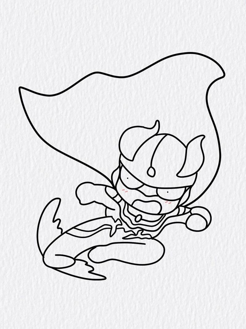 奥特曼q版简笔图片大全(奥特曼q版简笔画图片大全 步骤)